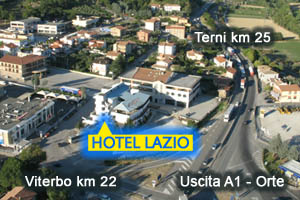 Localizzazione Hotel Lazio